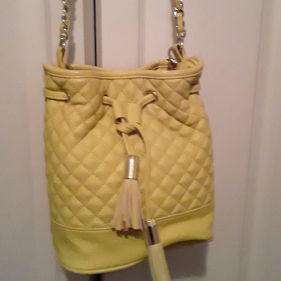 light yellow purse